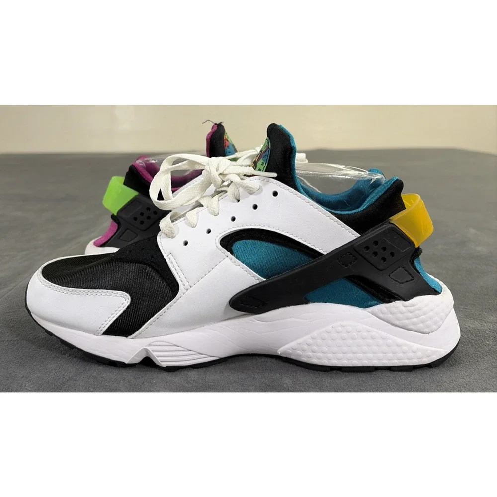 Nike Air Huarache Peace Love Swoosh White Black Multi DM8152-100 Mens 9 Charity